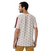 Abstract Waves All-Over Print Men's Crew Neck T-Shirt